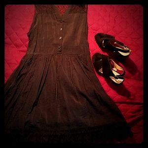 Black tank lace dress
